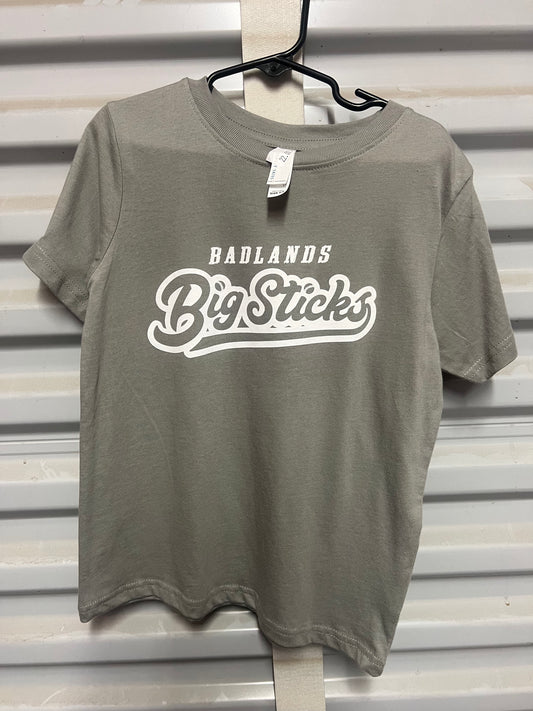 Adult Light Gray Script T