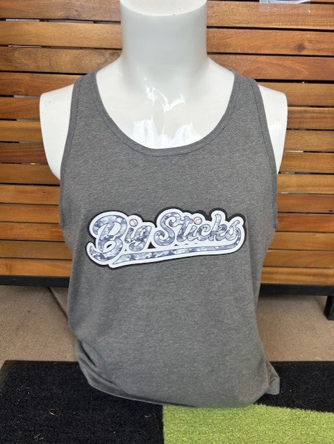 Adult Gray Camo Script Tank