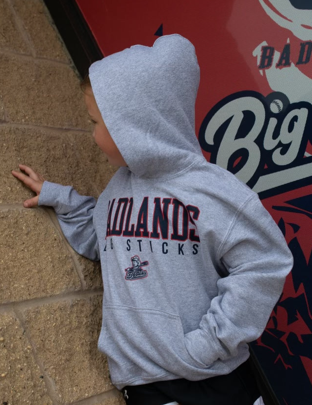Youth Grey Badlands Big Sticks Hoodie