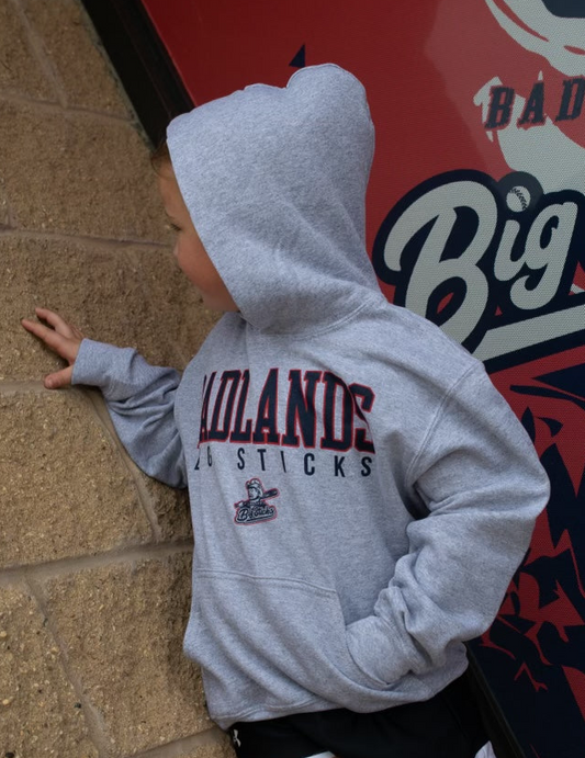 Youth Grey Badlands Big Sticks Hoodie