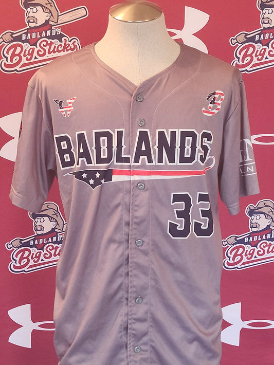 Gray American Flag Jersey