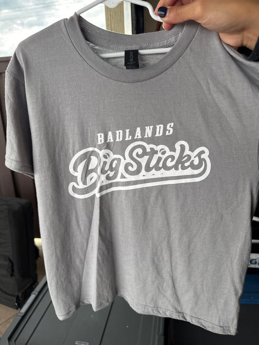 Youth Light Grey Script T