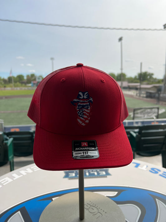 Red Outlaw Teddy Cap