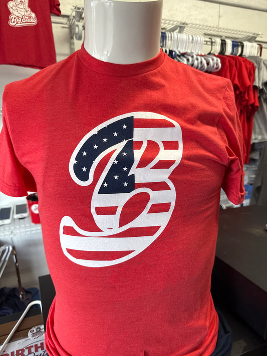 Adult Red American B T