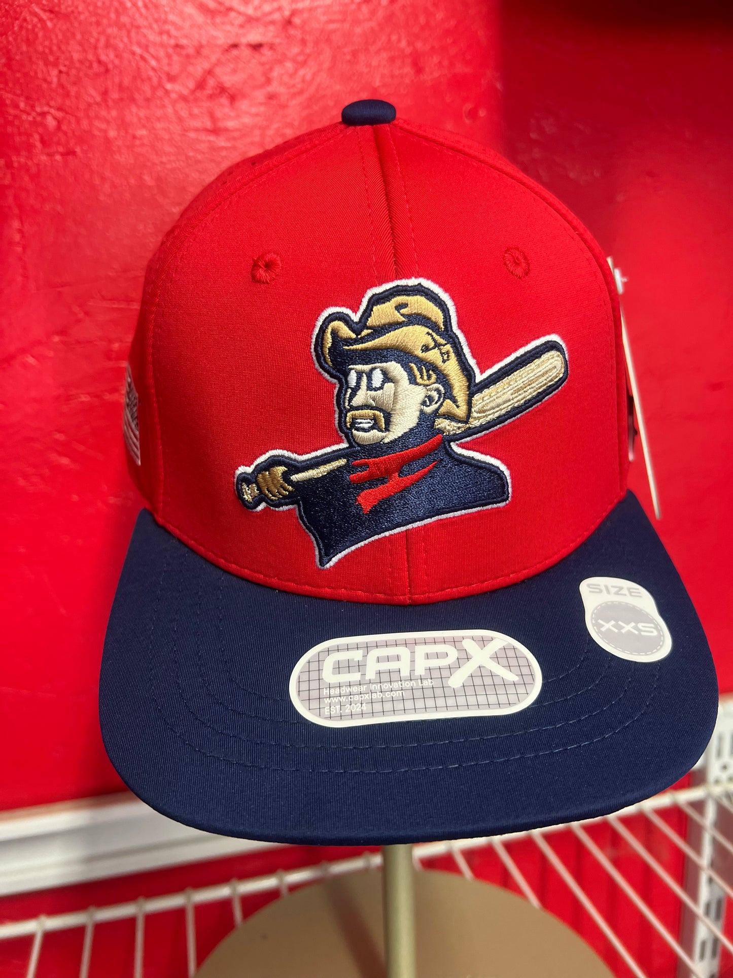 Teddy Hat - Red & Blue