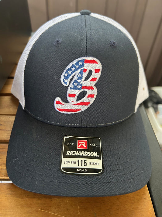 Navy American B Snapback