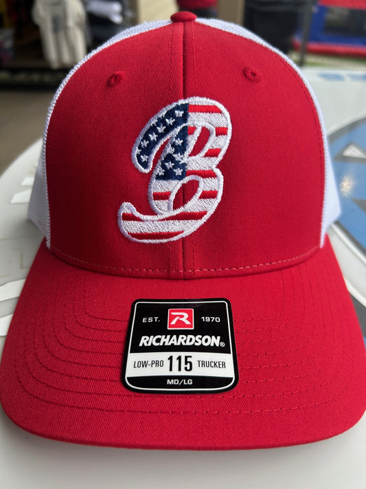 Red American B Snapback